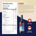 Torani Sugar Free Syrup, Black Cherry Flavored Syrup for Drinks, Zero Calorie, Glass Bottle with Pump Included, 25.4 Fl Oz