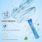 Mouthwash Travel Size, Portable Fresh Breath Mouthwash, Alcohol-Free, ICY Mint Flavor, Mini Pack – to Go for On-The-Go Freshness, Bulk Packets 0.41 Fl Oz (Pack of 60)