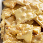 SweetGlob Old Fashioned Peanut Brittle Homemade Style Traditional Crunchy Peanut Candy, Buttery Sweet Classic Brittle, Bulk Candy Bag (1 Pound)