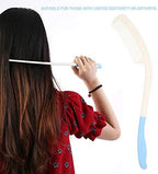 Durable Long Handled Hair Brush, Long Comb Reach, Applicable to Inconvenient Upper Limb Activities for Elderly and Hand-disabled People(Long handle comb)