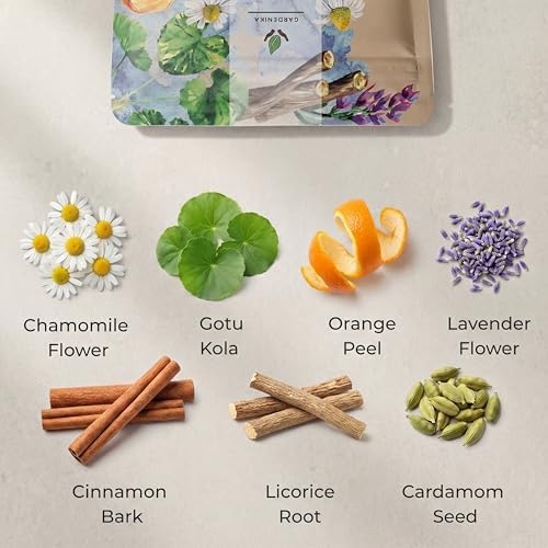 Gardenika Organic Sleep Loose Leaf Tea with Chamomile and Lavender Flowers, Herbal, Caffeine Free, KSA Kosher, Ayurvedic Blend - 4 oz (1 Pack)