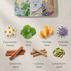 Gardenika Organic Sleep Loose Leaf Tea with Chamomile and Lavender Flowers, Herbal, Caffeine Free, KSA Kosher, Ayurvedic Blend - 4 oz (1 Pack)