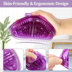 2Pcs Meridian Massage Brush,Meridian Brush Massage Body Brush,Full Body Relaxation,Ideal for Beauty Salon SPA Use（Purple）