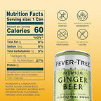 Fever-Tree Ginger Beer – Premium Mixer for Cocktails and Mocktails, 5.07 fl oz Cans, Pack of 8 – Naturally Sourced, Non-GMO