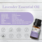 Lavender Essential Oil USDA Certified Organic, 100% Pure Natural Premium Grade, Undiluted- Aromatherapy Diffuser for Calm and Relaxation, Skin Care, Hair Care