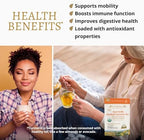 DelighTeas Ayurvedic Herbal Turmeric Tea Bags for Mobility Support | Eco-friendly Compostable Pyramid | Organic Turmeric, Ginger, Lemongrass & Licorice | Caffeine-Free, Kosher | 30 Tea Bags 4g Each