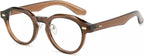 Firmoo Unisex Retro Round Frame Blue Light Glasses Readers Trendy Vintage Eyewear, Essential Fashion Accessory