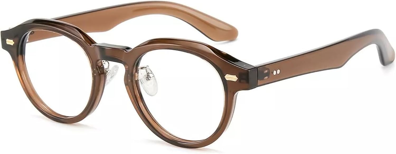 Firmoo Unisex Retro Round Frame Blue Light Glasses Readers Trendy Vintage Eyewear, Essential Fashion Accessory