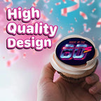 30 x Edible Cupcake Toppers Themed of 80s Retro Collection of Edible Cake Decorations | Uncut Edible on Wafer Sheet