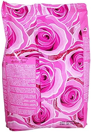 Waxness Film Hard Wax Beads Rose 2.2 lb (1 kg) – Stripless Professional Hard Wax with Rose Scent for Face & Body, Smooth Application – Made in Italy