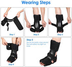 Plantar Night Splint Foot Support Brace Adjustable Foot Stabilizer Unisex Fits for Right or Left Foot ankle brace