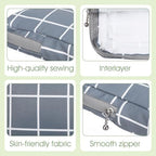 Sanitary Napkin Storage Bag - 12 Pcs Portable Period Pouch with Zipper, Discreet Menstrual Pad Holder Organizer for Women & Girls, Polyester Travel Kit (Cute Patterns)