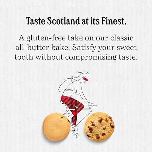 Walker's Shortbread Gluten Free Variety Pack, 2 of Each: Shortbread Rounds, Chocolate Chip, Ginger & Lemon, All-Butter Shortbread Cookie (Pack of 6)