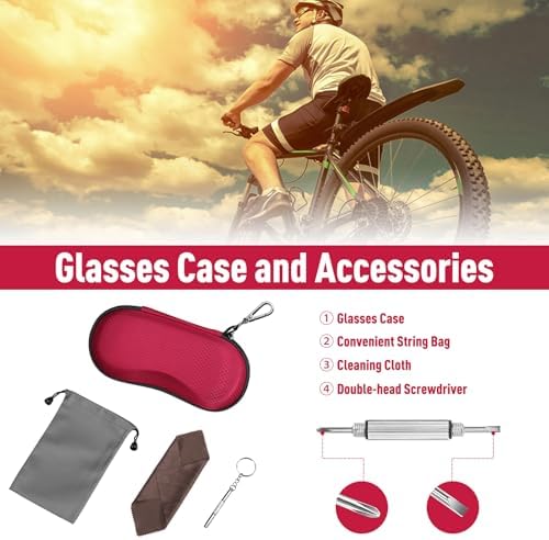 FINTIE Sunglasses Case, Hard EVA Shell Shockproof Sport Glasses Case with Metal Carabiner Travel Zipper Eyeglasses Holder