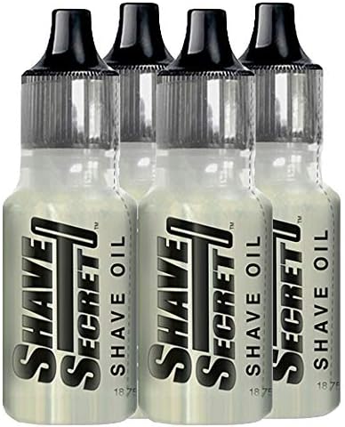 Shave Secret Shaving Oil - The Most Comfortable and Smoothest Shave Ever! 18.75Ml - 4 Pack
