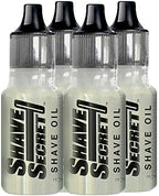 Shave Secret Shaving Oil - The Most Comfortable and Smoothest Shave Ever! 18.75Ml - 4 Pack