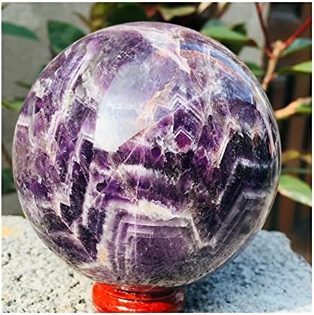 Health & Household Natural Dreamy Amethyst Sphere Quartz Crystal Ball Healing (Color : Plum, Size : 8cm)