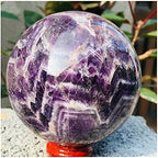 Health & Household Natural Dreamy Amethyst Sphere Quartz Crystal Ball Healing (Color : Plum, Size : 8cm)
