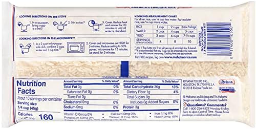 Mahatma Enriched Extra Long Grain White Rice, Gluten Free, Non-GMO, 1 lb Bag
