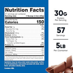 Nutricost Grass-Fed Whey Protein Isolate (Chocolate) 5LBS - Non-GMO, Gluten Free, Natural Flavors