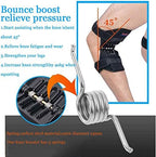 Power Knee Joint Support Knee Brace, Knee Booster,1 Pair Joint Support Stabilizer Pads for Men Women Knee Spring Brace, for Joint Pain Relief, Runners Knees