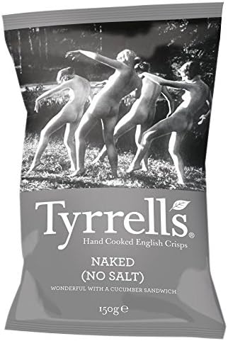 Tyrrells Naked (No Salt) Crisps 150g - Pack of 2