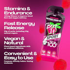 BEET IT Sport Natural Beetroot Running Gels (12 Packs of 43g) - Concentrated Energy Gel for Runners with 100mg Nitrates & 30g Carbs - Long Lasting Energy Gel Packs