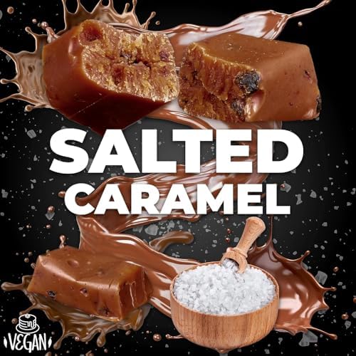 Mr Fudgesto - Vegan Fudge Candy - Salted Caramel Flavor - Confectionery Treat - Sweets Box - Suitable for Gifting - 8.8 oz (250 g)