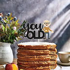You Old Cake Topper, Funny/Gag Birthday Cake Decor,30th/40th/50th/60th/70th/80th/90th Birthday Party Decorations,Retirement Party Decoration Supplies.