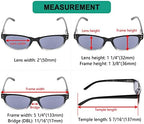 Eyekepper Classic Reading Glasses for Men 5 Pack Spring Hinges Readers