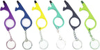 No Touch Door Opener Tool 6 Pack - Premium Multitool Keychain with Touchscreen Stylus and Bottle Opener