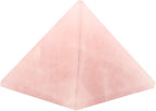 1.5" Natural Rose Quartz Pyramid Chakra Healing Crystal Reiki Stone Gemstone Radiation Deflection Home Decor Gift Decoration Crafts