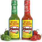 EL YUCATECO Hot Sauce, Aauthentic Mexican Hot Sauce Flavor, Bold Taste with Real Habanero Salsa, Fiery kick in every drop, Spicy gift set, Gourmet flavor, 2-pack Green and Red sauce | 4oz each