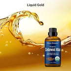 Organic Cedarwood Essential Oil 30 ml - Pure, Natural Oils for Aromatherapy, Diffusers, DIY, Candle and Soap Making Scent - Nexon Botanics