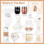 New Mom Gifts for Women, Top Pregnancy Gifts with Mom and Dad Tumbler Set for First Time Moms, Expecing Parents to Be, Gender Reveal, Baby Shower, Best Baby Gifts for Boys Girls Neutral