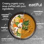 EATIFUL Curry Soup, Made With Organic Vegetables, Thai Ready To Eat Vegan Curry Soup, No Added Preservatives, Gluten Free, NON GMO, 14.1 Ounce (Pack of 5)