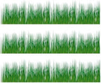 Grass Cake border 2 sizes 2.5x10.5 and 3.5x10.5 inchs (2 Strips uncut 3.5x10.5 inchs)