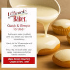 Ultimate Baker UltraGlaze Powder (14oz) – All-Natural Mirror Glaze for Cakes, Donuts, Pastries & Desserts Tapioca-Based, Gluten-Free, Ready-to-Use Baking Essential (Magic)