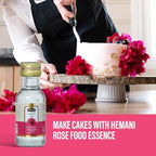 Hemani Rose Food Essence 25mL - Alcohol-Free Rose Flavoring for Sheer Korma, Kheer & Eid Desserts | Halal Certified | Since 1949