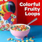 Kellogg's Froot Loops Breakfast Cereal, Good Source of Fiber, 15g Whole Grains, Giant Size, 23 oz