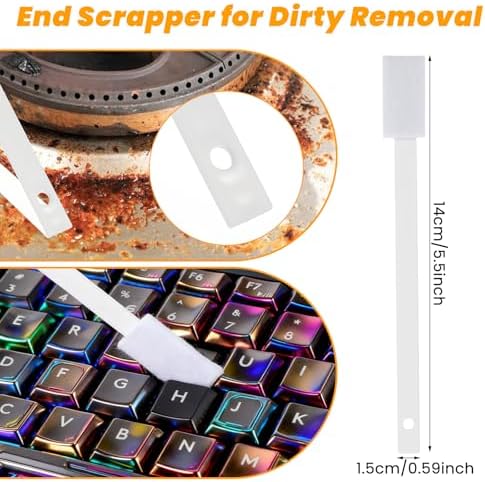 50 Pcs Disposable Crevice Cleaning Tool Crevice Brush Crevices Hole Cleaning Brush for Keyboards, Grooves, Stove, Table Corner and Small Spaces