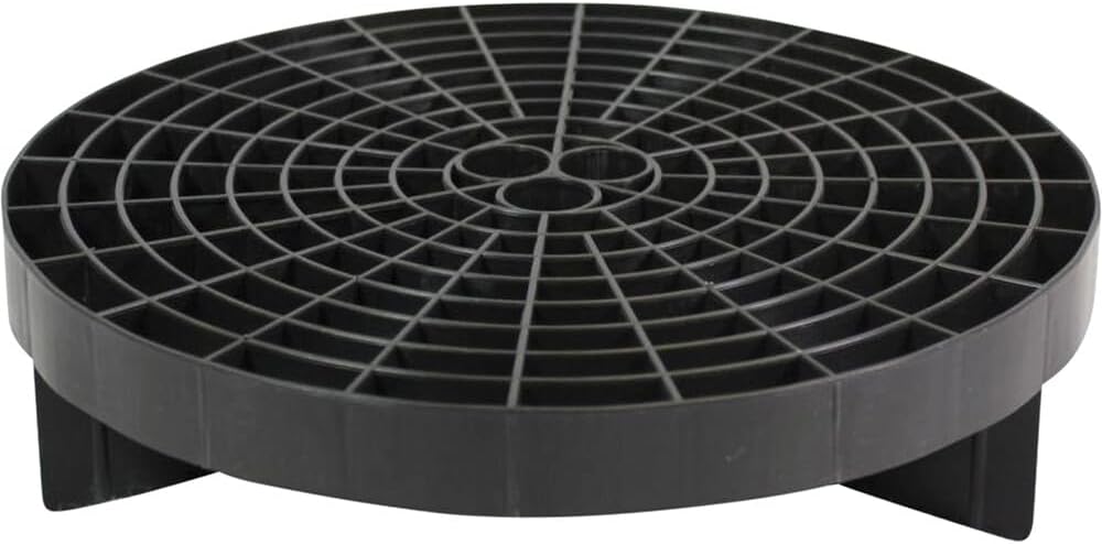 HI-TECH Bucket Grate Guard Insert for Car Wash Buckets – Traps Dirt & Debris to Prevent Swirls – Durable Plastic Fits 5 Gallon Buckets – 10.4"x2.5"
