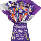 Personalized Chocolate Candy Hamper Gift Bouquet Made With FERRERO (red & gold)
