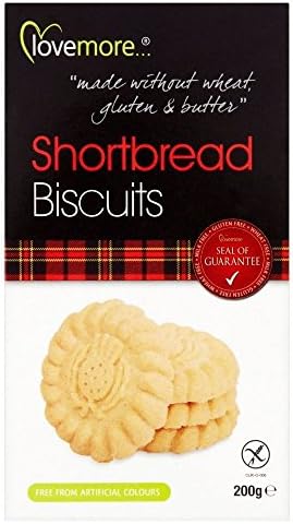 Lovemore Free From Shortbread Biscuits (200g) - Pack of 6