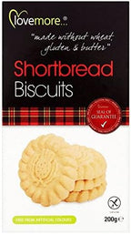 Lovemore Free From Shortbread Biscuits (200g) - Pack of 6