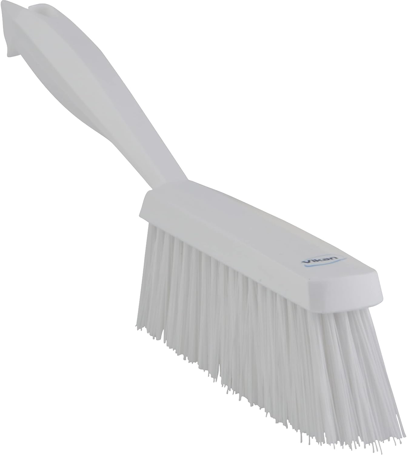 Vikan 45895 Bench Cleaning Brush, Polypropylene/Polyester Medium Bristle Dustpan Brush & Sweeper, 14 Inch, White