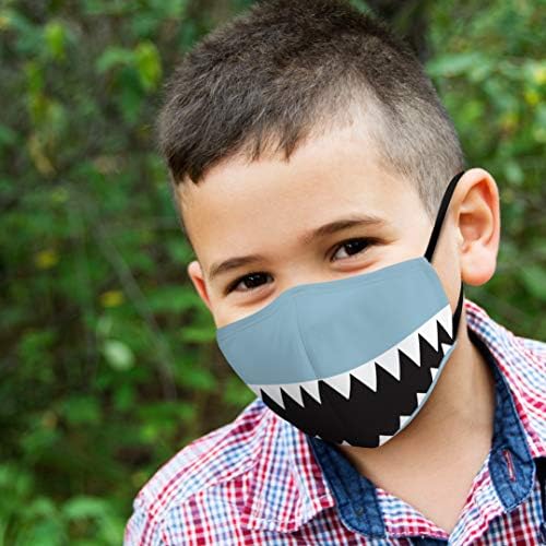 WEDDINGSTAR 3-Ply Kid's Washable Cloth Face Mask Reusable and Adjustable with Filter Pocket