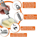 Adaptive Utensils with Adult Bibs for Women - 4pcs Weighted Utensils Set (2.5oz Each) for Hand Tremors, Elderly, Parkinson's, Arthritis - Non-Slip Easy Grip Handles for Independent Eating