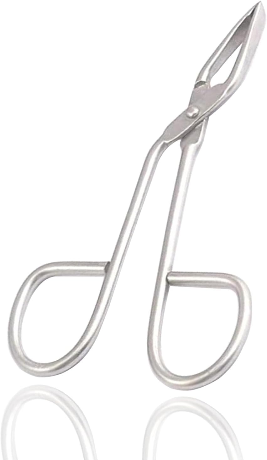 1Pcs Silver Professional Stainless Steel Scissor Handle Tweezers Shape Tool 'Eyebrow Beauty Nose Hair Clip Tweezer Remover Brow Trimmer For Women Girl for Educational Use