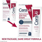 CeraVe 1% Hydrocortisone Anti-Itch Cream, Fragrance-Free Relief for Eczema-Prone & Dry Skin, 1 Ounce
